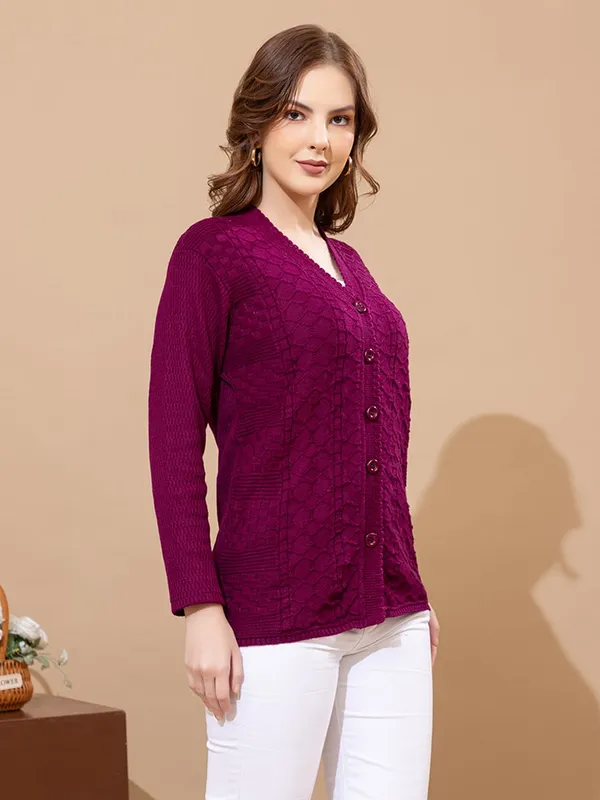 Womens_Knitted_Button_Down_Cardigan_Sweater