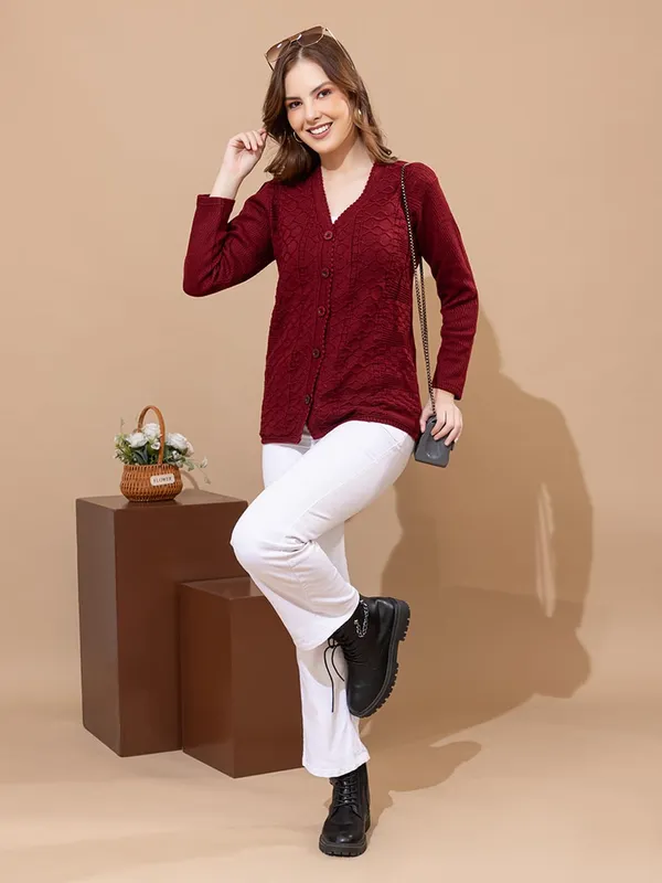 Womens_Knitted_Button_Down_Cardigan_Sweater