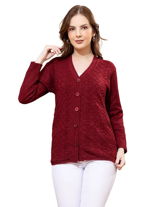 Womens_Knitted_Button_Down_Cardigan_Sweater