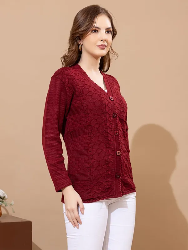 Womens_Knitted_Button_Down_Cardigan_Sweater