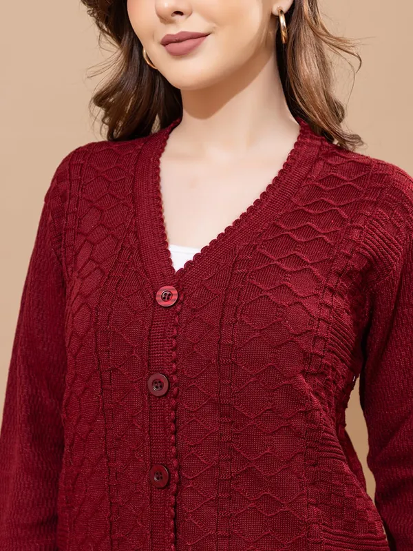 Womens_Knitted_Button_Down_Cardigan_Sweater