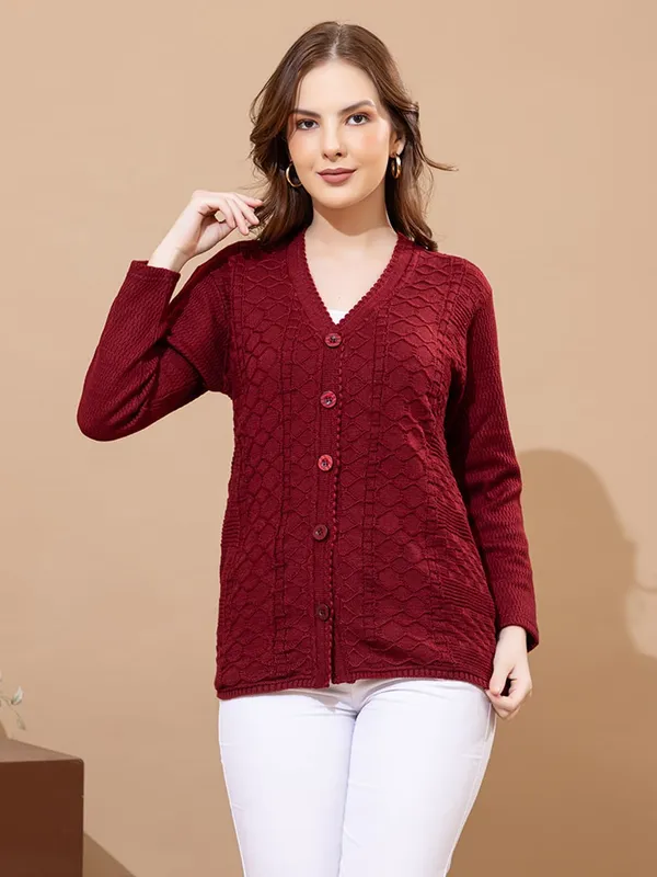 Womens_Knitted_Button_Down_Cardigan_Sweater