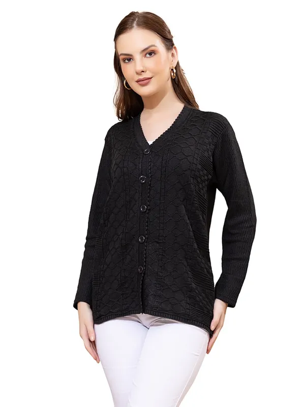 Womens_Knitted_Button_Down_Cardigan_Sweater
