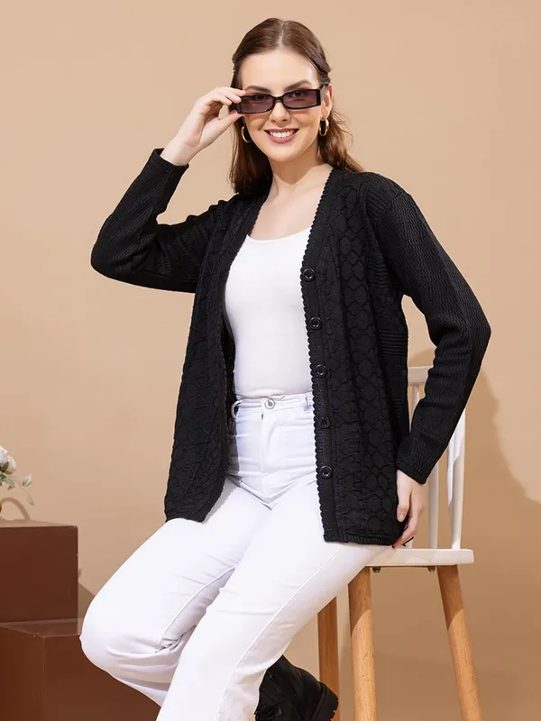Womens_Knitted_Button_Down_Cardigan_Sweater