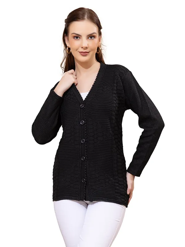 Womens_Knitted_Button_Down_Cardigan_Sweater