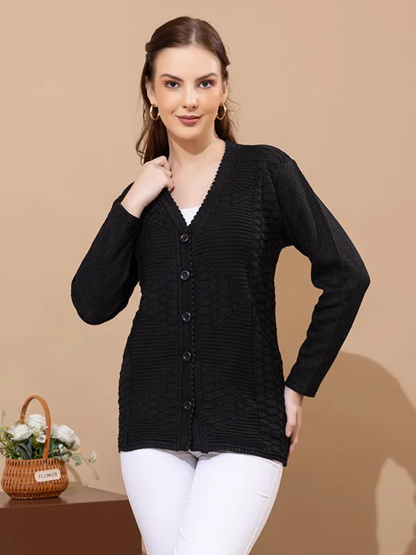 Womens_Knitted_Button_Down_Cardigan_Sweater
