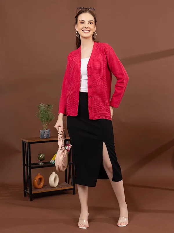 Womens_Knitted_Button_Down_Cardigan_Sweater