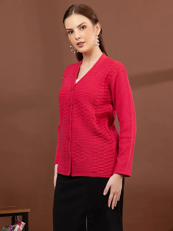 Womens_Knitted_Button_Down_Cardigan_Sweater