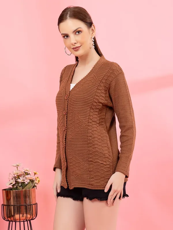 Womens_Knitted_Button_Down_Cardigan_Sweater