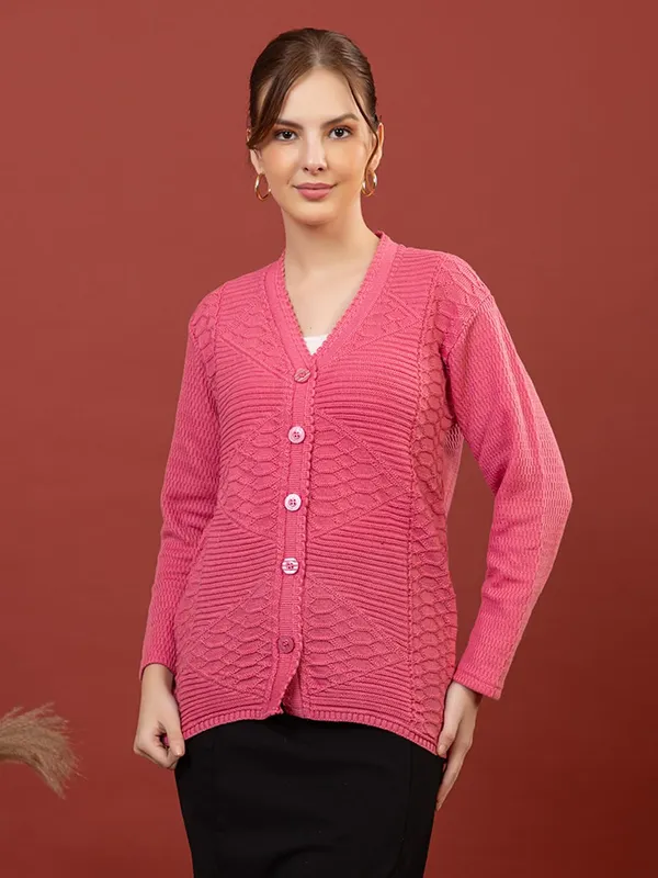 Womens_Knitted_Button_Down_Cardigan_Sweater