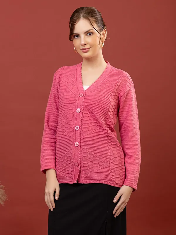 Womens_Knitted_Button_Down_Cardigan_Sweater