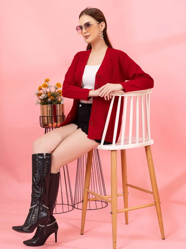 Womens_Knitted_Button_Down_Cardigan_Sweater
