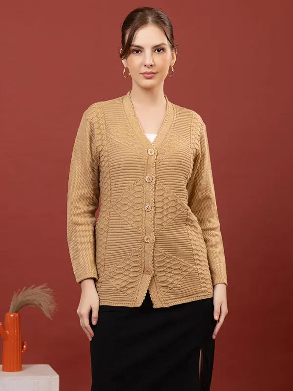 Womens_Knitted_Button_Down_Cardigan_Sweater