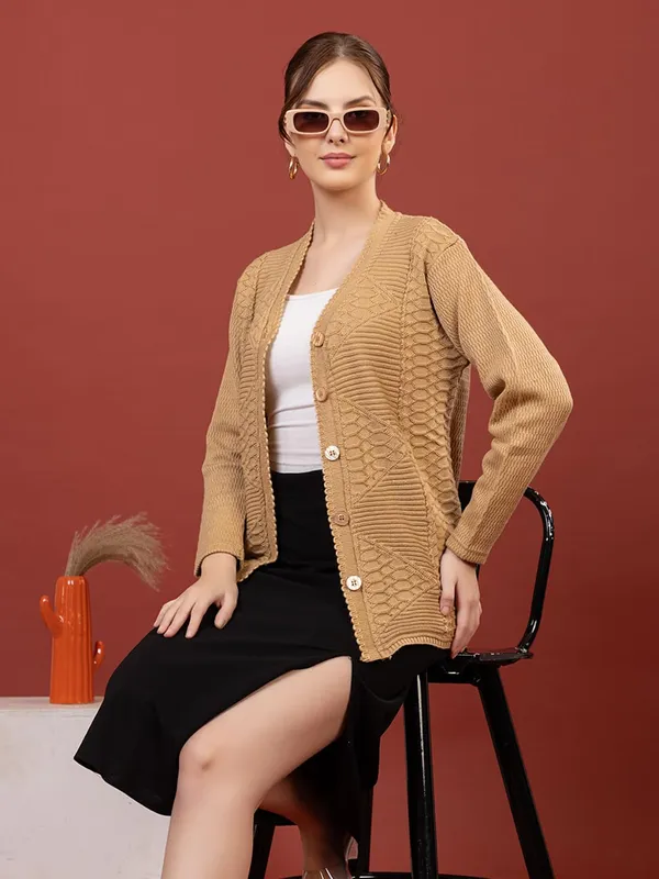 Womens_Knitted_Button_Down_Cardigan_Sweater
