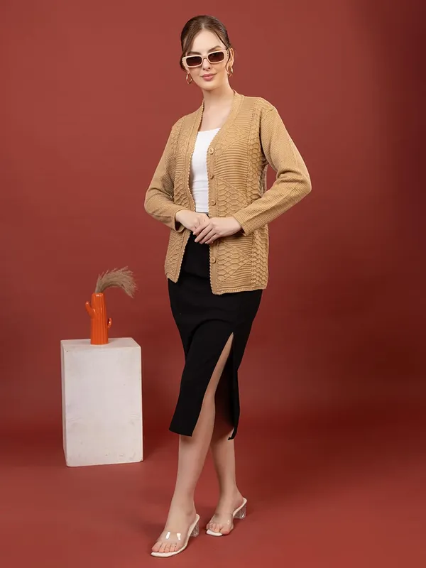 Womens_Knitted_Button_Down_Cardigan_Sweater