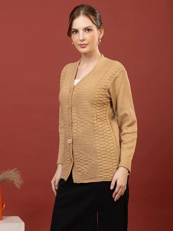 Womens_Knitted_Button_Down_Cardigan_Sweater