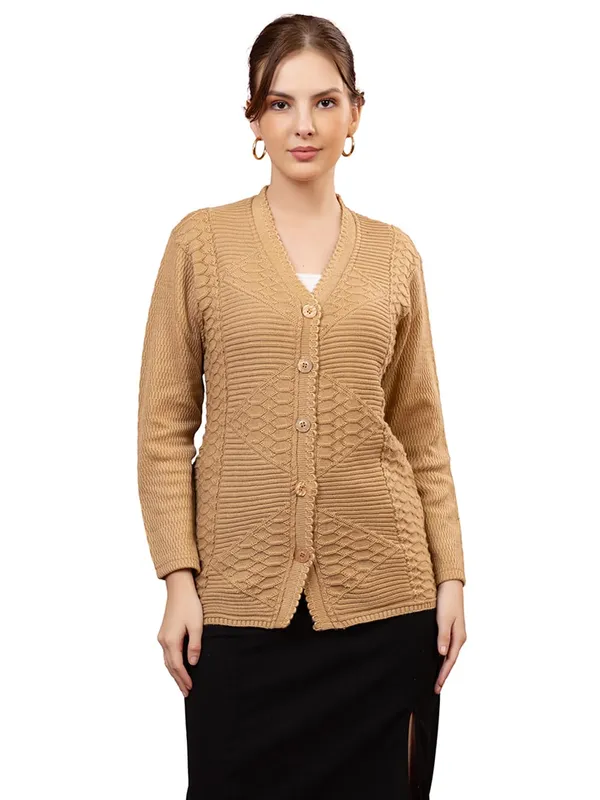 Womens_Knitted_Button_Down_Cardigan_Sweater
