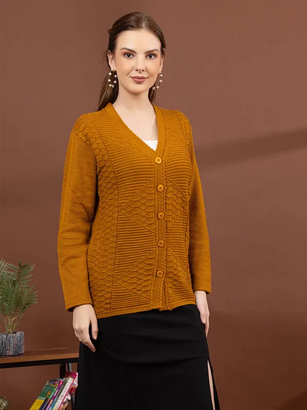 Womens_Knitted_Button_Down_Cardigan_Sweater