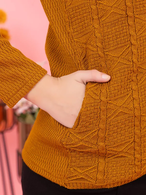 Womens_Knit_Button_Down_V_Neck_Cardigan