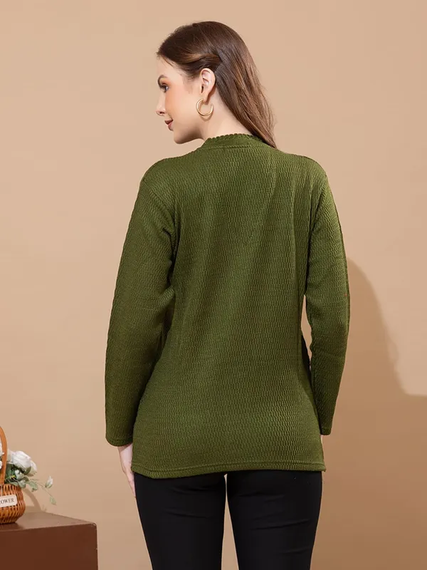 Womens_Knit_Button_Down_V_Neck_Cardigan