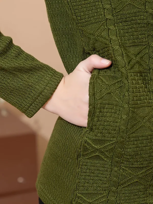 Womens_Knit_Button_Down_V_Neck_Cardigan