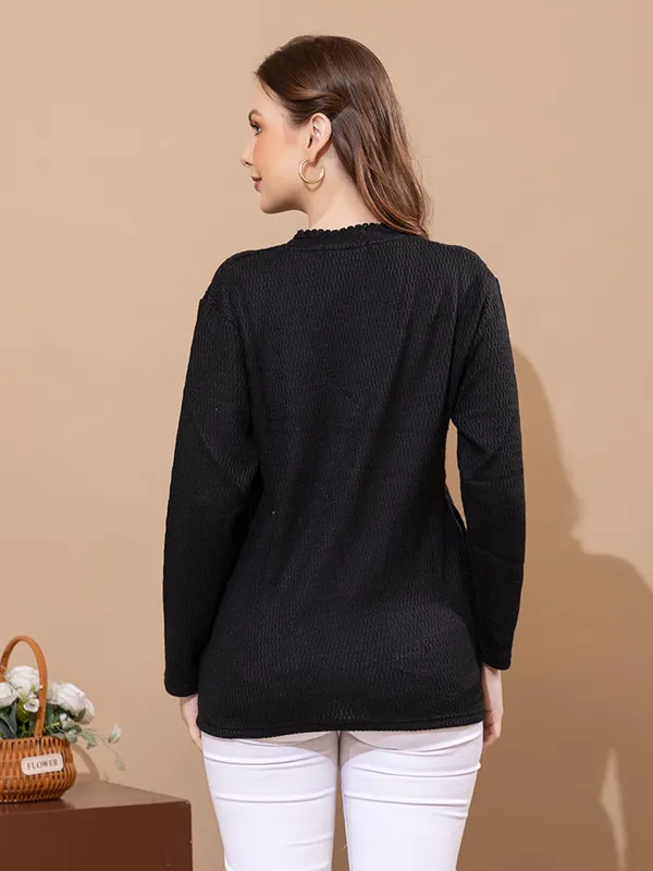 Womens_Knit_Button_Down_V_Neck_Cardigan