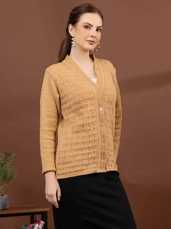 Womens_Cable_Knit_Button_Down_Cardigan