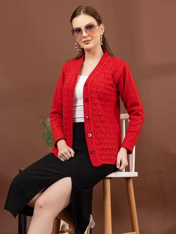 Womens_Cable_Knit_Button_Down_Cardigan