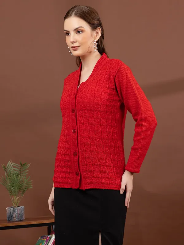 Womens_Cable_Knit_Button_Down_Cardigan