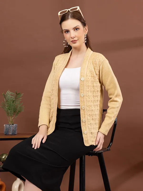 Womens_Cable_Knit_Button_Down_Cardigan
