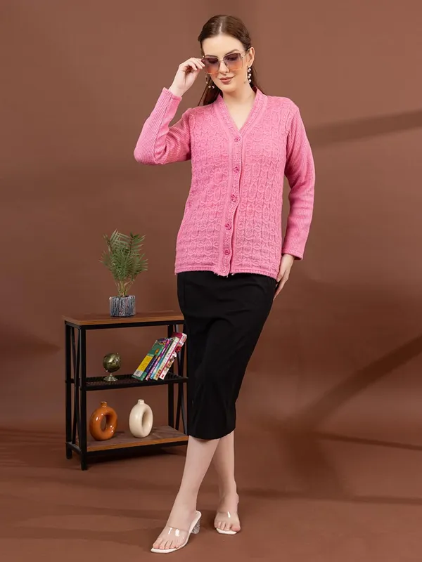 Womens_Cable_Knit_Button_Down_Cardigan