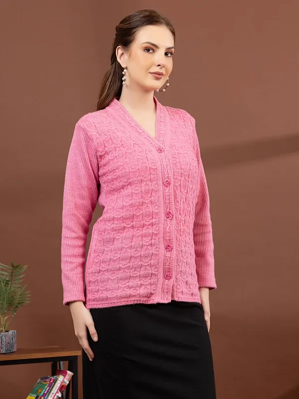Womens_Cable_Knit_Button_Down_Cardigan