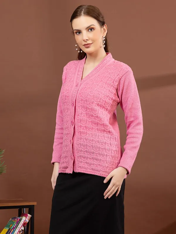 Womens_Cable_Knit_Button_Down_Cardigan