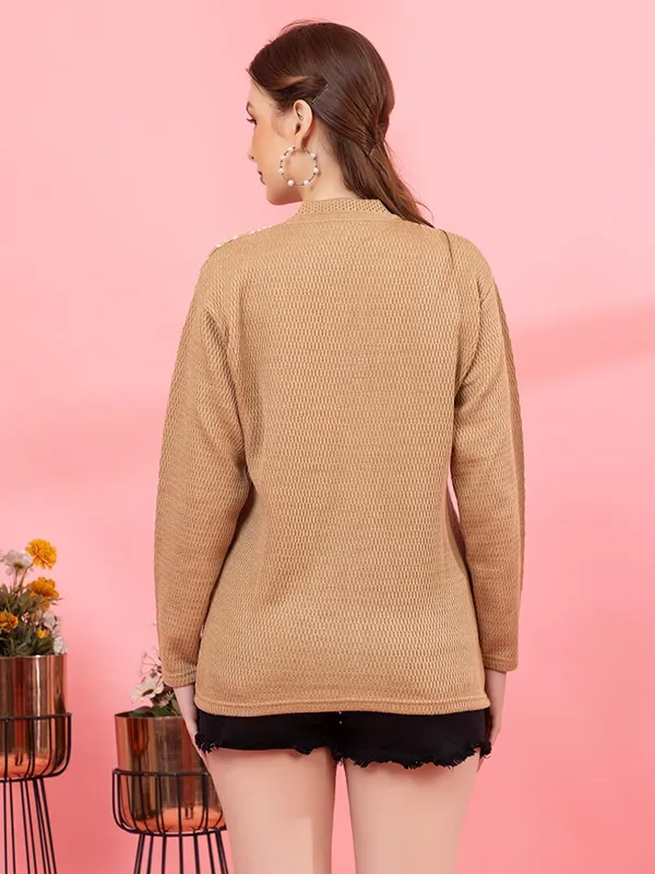Womens_Woolen_Button_Down_Cardigan