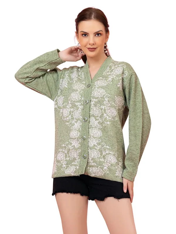 Womens_Woolen_Button_Down_Cardigan