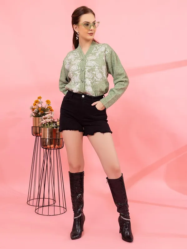 Womens_Woolen_Button_Down_Cardigan