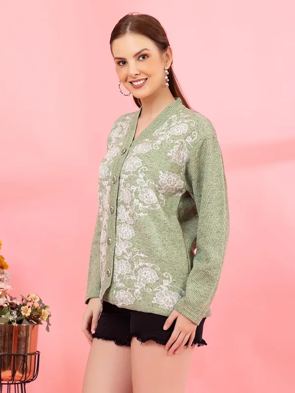 Womens_Woolen_Button_Down_Cardigan