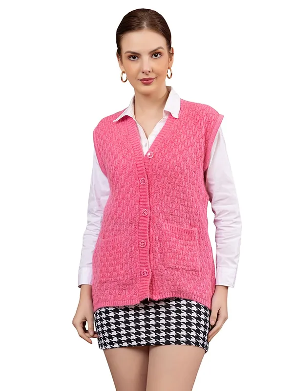 Womens_Woolen_Sleeveless_Cardigan