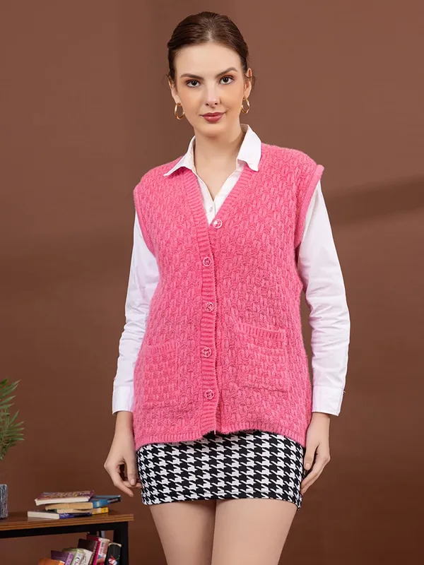 Womens_Woolen_Sleeveless_Cardigan