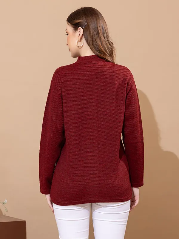 Womens_Woolen_Button_Down_Cardigan