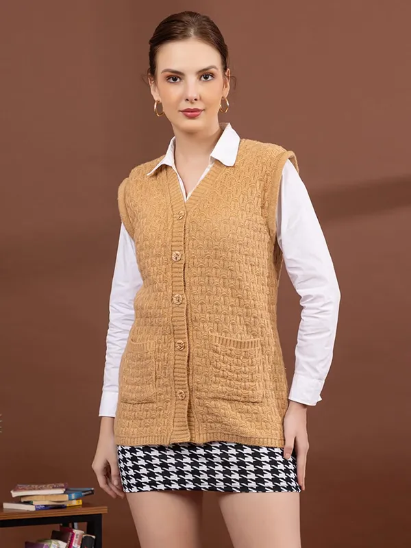 Womens_Woolen_Sleeveless_Cardigan