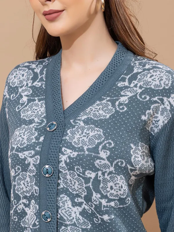 Womens_Woolen_Button_Down_Cardigan