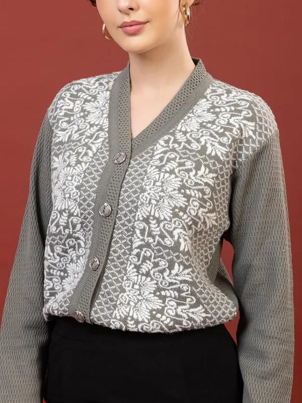 Womens_Woolen_Button_Down_Cardigan