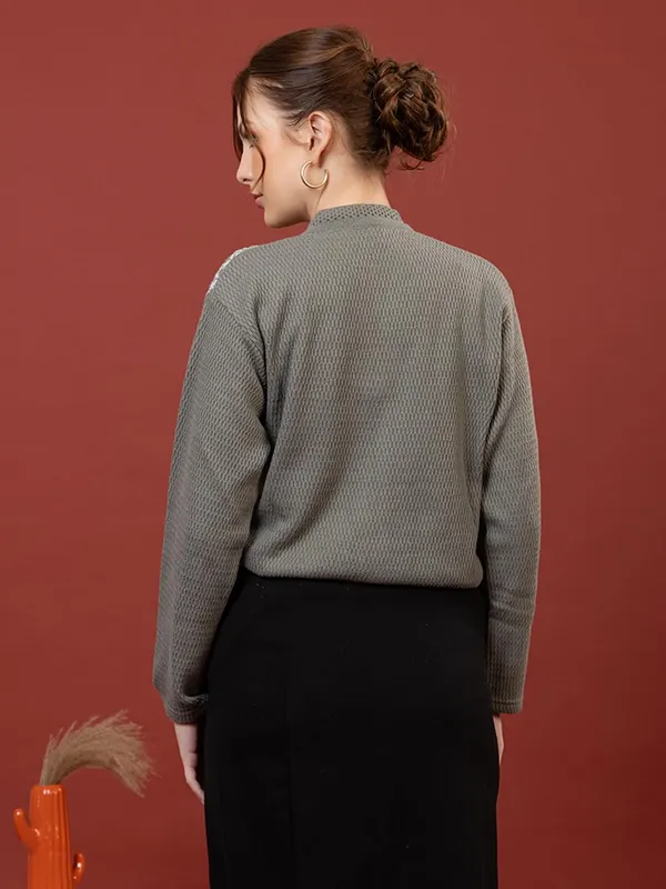 Womens_Woolen_Button_Down_Cardigan