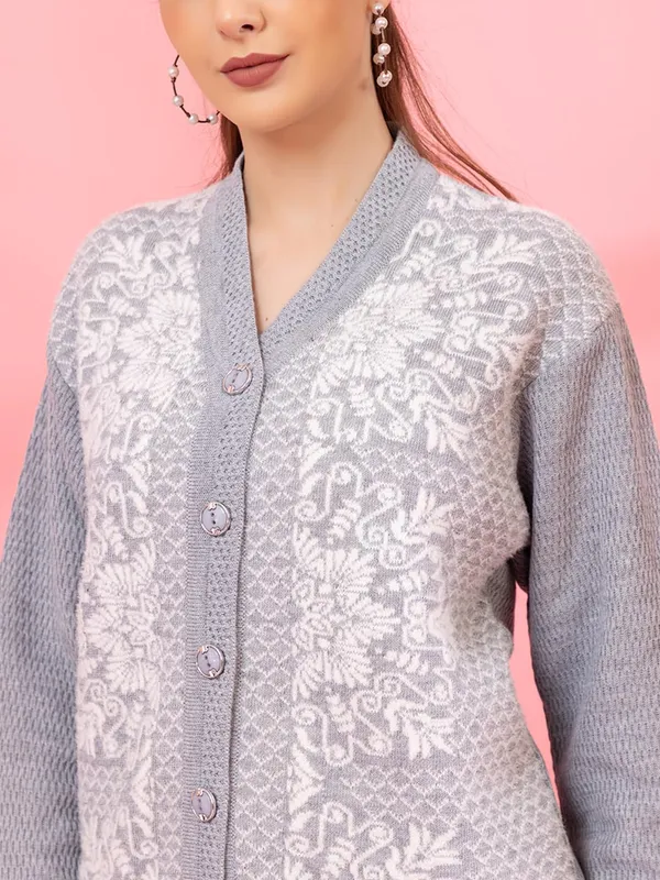 Womens_Woolen_Button_Down_Cardigan