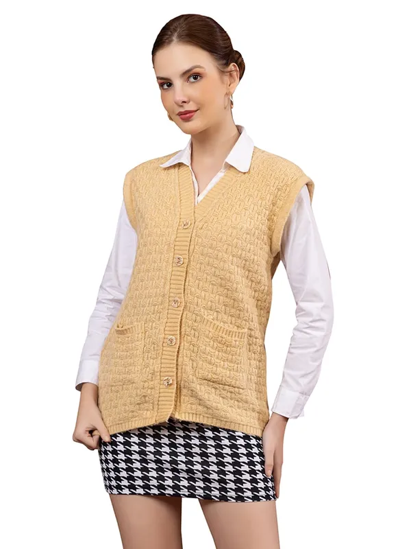 Womens_Woolen_Sleeveless_Cardigan