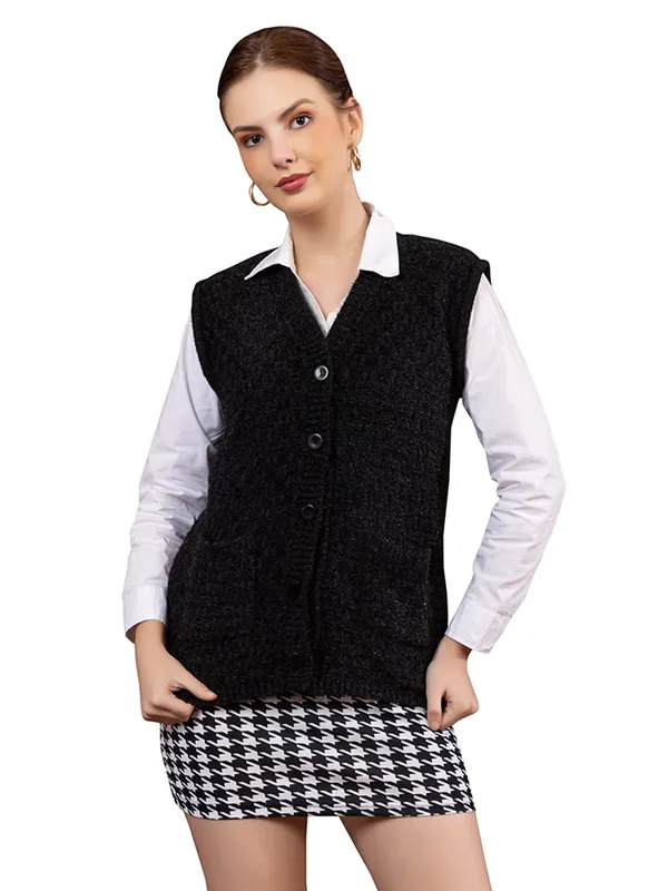 Womens_Woolen_Sleeveless_Cardigan