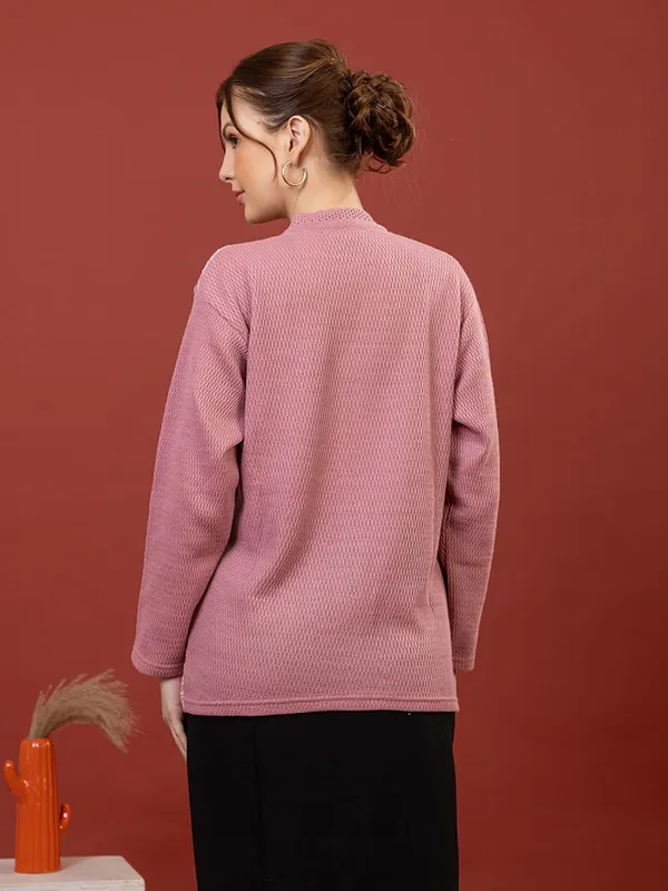 Womens_Woolen_Button_Down_Cardigan
