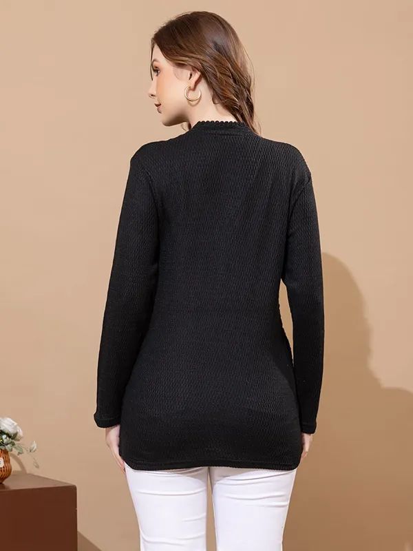 Womens_Woolen_V_Neck_Cardigan