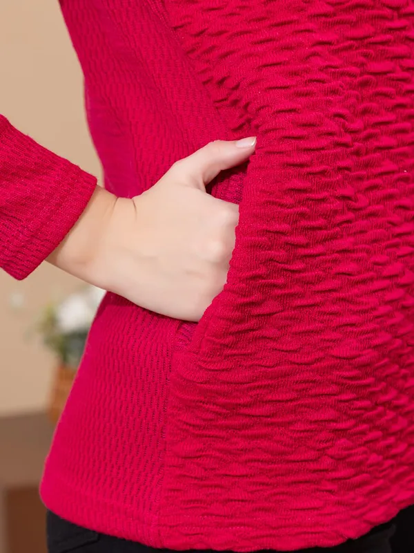 Womens_Woolen_V_Neck_Cardigan